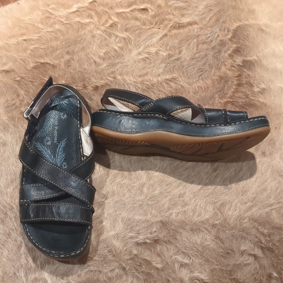 Hush Puppies Rosebud Leather Sandals - Picture 3 of 5